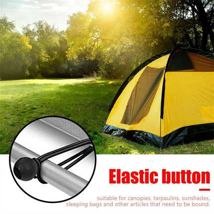 25x Elastic Ball Rope Bungee Cord Tarp Tie Down Strap Camping Tent Luggage Cord - Aimall