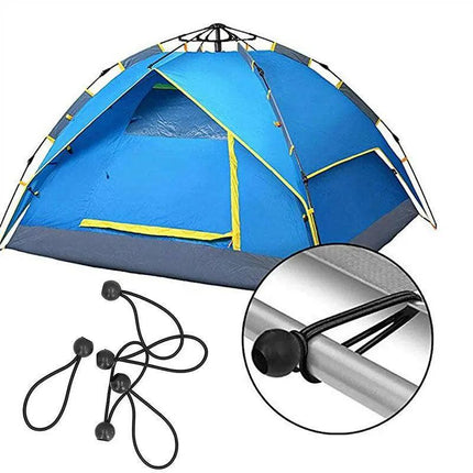 25x Elastic Ball Rope Bungee Cord Tarp Tie Down Strap Camping Tent Luggage Cord - Aimall
