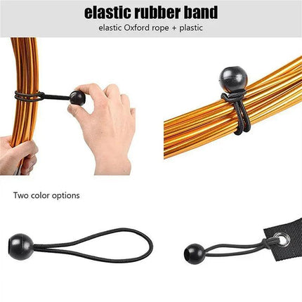 25x Elastic Ball Rope Bungee Cord Tarp Tie Down Strap Camping Tent Luggage Cord - Aimall