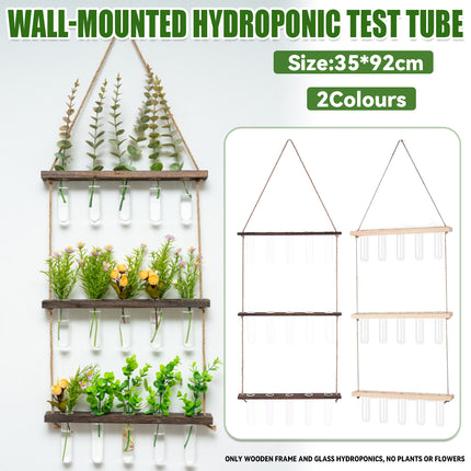 Wall Mounted Hydroponic Test Tube for Home Office Indoor Garden Decorative Vase