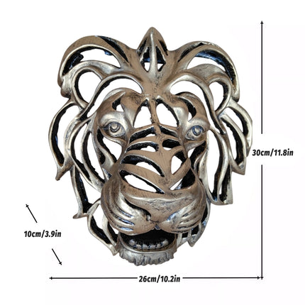 Lion Head Wall Decor Resin Wall Hanging Sculpture Home Living Room Decoration