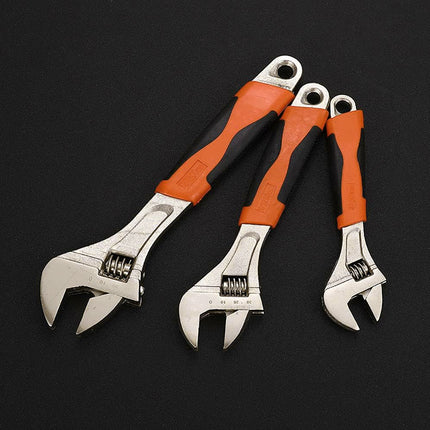 8inch 10inch 12inch Durable Chrome Vanadium Steel Rubberized Grip Adjustable Wrench
