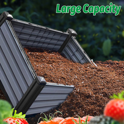 Planting Box Square Planter Pot Large Capacity Balcony Vegetable Flower Garden