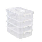 4Layer Storage Organizer Box Multi Compartment Storage Container for Home Office