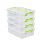 4Layer Storage Organizer Box Multi Compartment Storage Container for Home Office