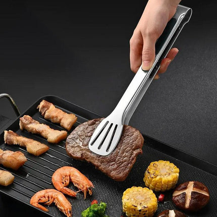 3pcs Stainless Steel Food Holders Kitchen Grill Steak Food Holder Cooking Tools
