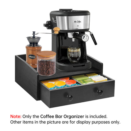 Coffee Drawer Style Storage Box Wooden Large Capacity for Accessories Storage