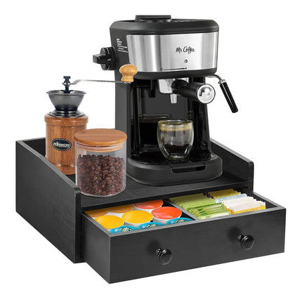 Coffee Drawer Style Storage Box Wooden Large Capacity for Accessories Storage