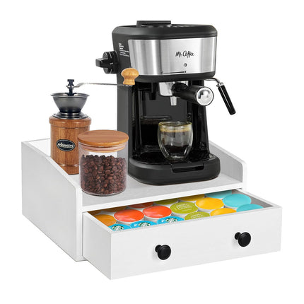 Coffee Drawer Style Storage Box Wooden Large Capacity for Accessories Storage