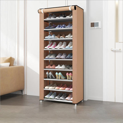 Stackable Shoe Rack Storage Cabinet Organizer Portable Wardrobe for Home Use
