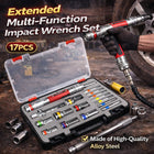 17PCS Extended Impact Wrench Set Multi Function Socket Adapter for Car Repair