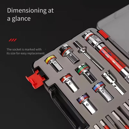 17PCS Extended Impact Wrench Set Multi Function Socket Adapter for Car Repair