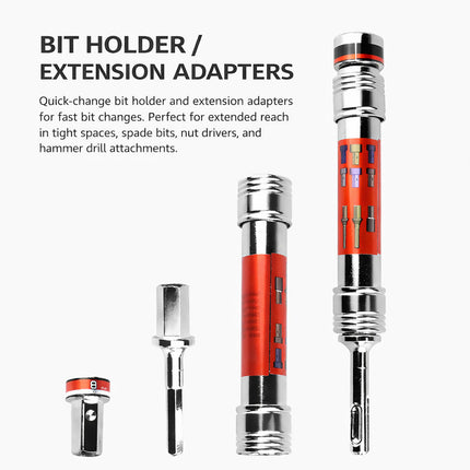 17PCS Extended Impact Wrench Set Multi Function Socket Adapter for Car Repair