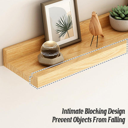 Wall Mounted Floating Storage Shelves Wood Rack Display Shelf Home Organization