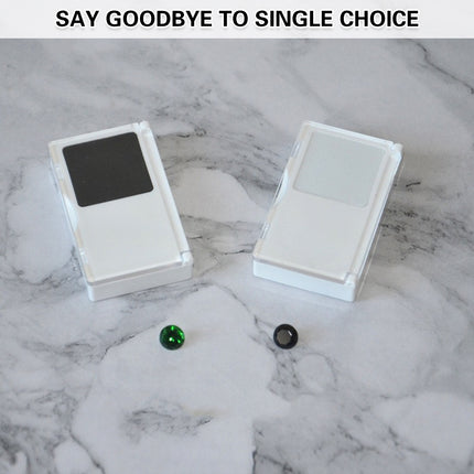 2PCS Acrylic Flip Top Transparent Square Storage Box For Loose Diamonds Gemstones