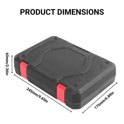 19PCS 1/2 Inch Drive Metric Hex Socket Set CRV Steel Hand Tools for Car Repair