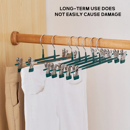 10pcs Home Wardrobe Pant Rack Hanging Trouser Organizer Clothes Hanger