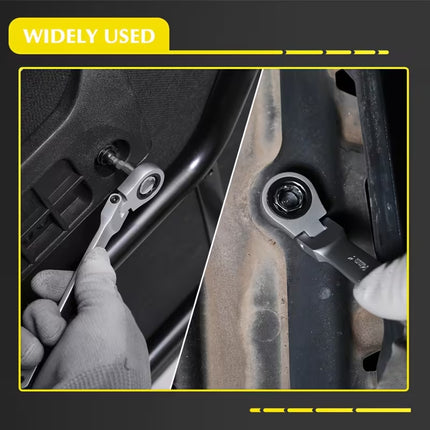 36PCS Flex Head Ratchet Wrench Set Standard Combination Spanner Car Repair Use