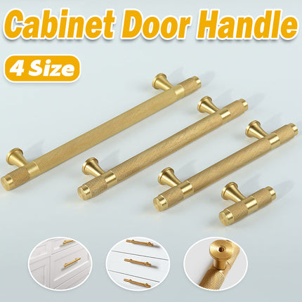 Copper Cabinet Handles 4 Sizes Gold Light Luxury Pulls for Drawer Wardrobe Door
