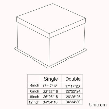 20 PCS Clear Treat Box Box Portable Cake Display Transparent Birthday Cake