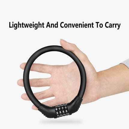 Portable Circular Combination Lock For Bicycles Motorcycles Anti Theft Security