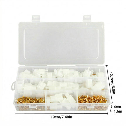 380PCS Motorcycle Electric Vehicle Wire Connector Kit 2/3/4/6 Pin 2.8mm Terminal