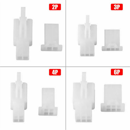 380PCS Motorcycle Electric Vehicle Wire Connector Kit 2/3/4/6 Pin 2.8mm Terminal