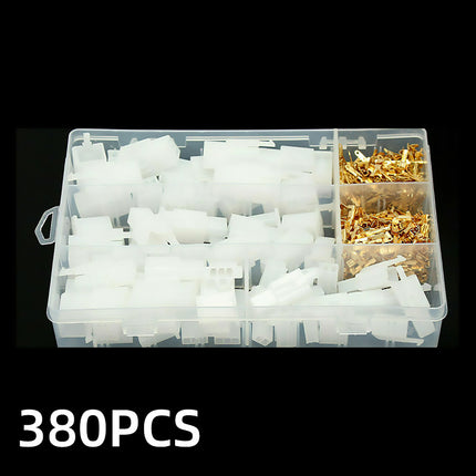 380PCS Motorcycle Electric Vehicle Wire Connector Kit 2/3/4/6 Pin 2.8mm Terminal