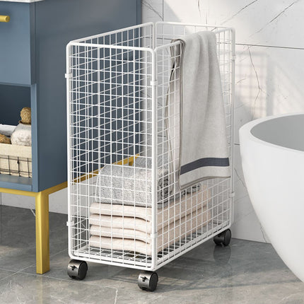 Moveable Crevice Storage Basket with Wheels Space Saving Waterproof Durable