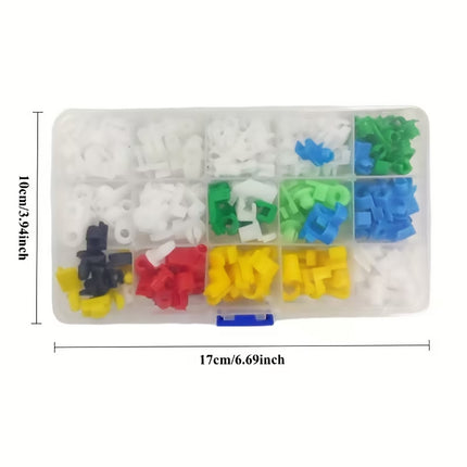 160pcs Plastic Car Door Clip Set Auto Interior Panel Repair Replacement
