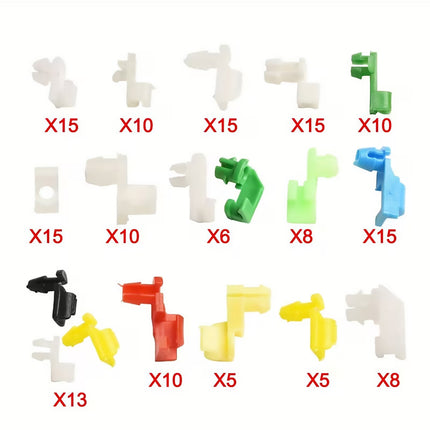160pcs Plastic Car Door Clip Set Auto Interior Panel Repair Replacement