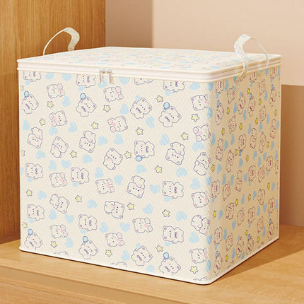 2pcs Large Capacity Clothes Quilt Storage Bags Foldable Zipper Moisture Proof
