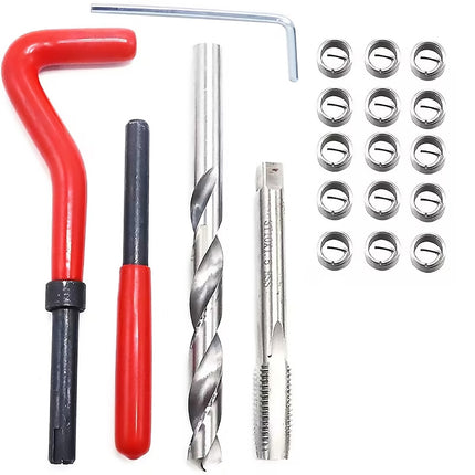 15PCS Car Thread Repair Tool Set M14x1.25 Helical Insert Tap Installation Kit