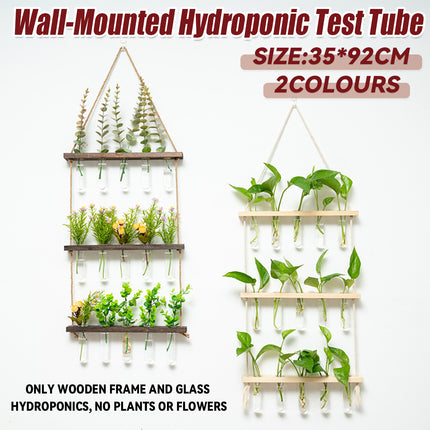 Wall Mounted Hydroponic Test Tube for Home Office Indoor Garden Decorative Vase