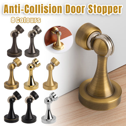 8 Colours Wall Mounted Door Stopper with Suction Catch Anti-Collision Design