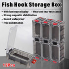 Luminous Fishing Accessory Box Multi Compartment Hook Storage Tackle Case
