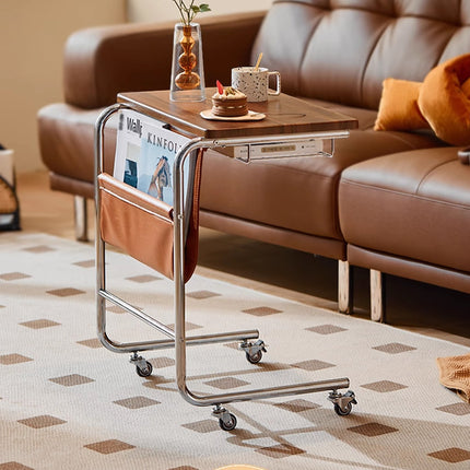 Wheeled Desk For Home Office Bedroom Lockable Wheels Space Saving Sturdy Use