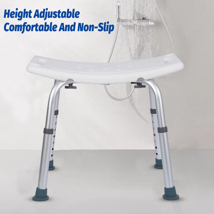 6 Positions Adjustable Medical Shower Chair Stool Bath Seat Safety Bench Durable