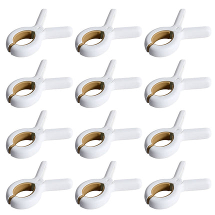 12 Pieces of Plastic Clothes Drying Clips Bed Sheet Clips Sock Clips Quilt Clips