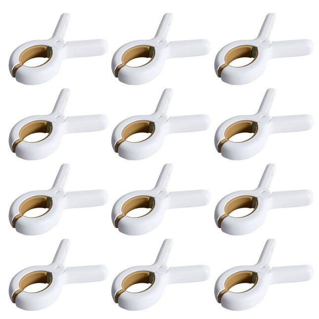 12 Pieces of Plastic Clothes Drying Clips Bed Sheet Clips Sock Clips Quilt Clips