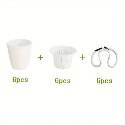 6pcs Self Watering Flowerpot Breathable Planter Indoor Outdoor Garden Basin