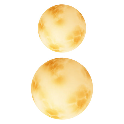 Solar Landscape Lights Moon Shaped Outdoor Garden Decor LED Waterproof Durable