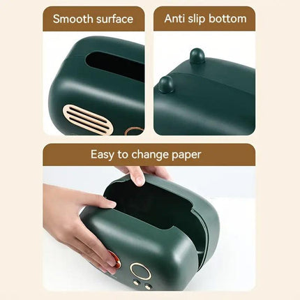 Vintage Radio Tissue Box Household Tissue Holder Drawing Case Home Organizer