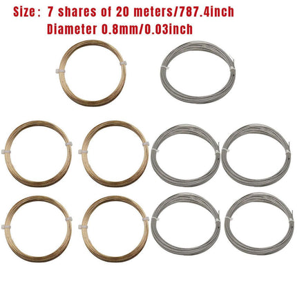 5 Rolls Automotive Glass Removal Tools Steel Wire Rope Disassembling Kit