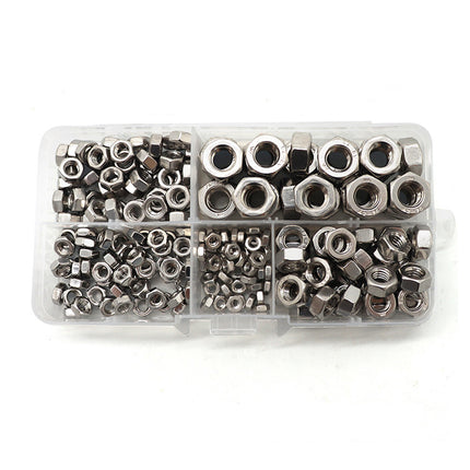 Stainless Steel Nuts 220pcs Nut Sets Hardware Fasteners Assortment Kit Nuts