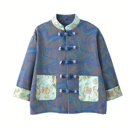 Boy Hanfu New Chinese Style Tang Jacket Traditional Coat Cultural Clothing