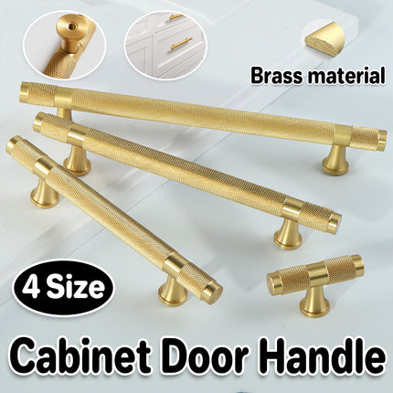 Copper Cabinet Handles 4 Sizes Gold Light Luxury Pulls for Drawer Wardrobe Door