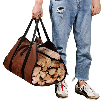 Firewood Carrier Log Carrier Tote Bag Canvas Wood Carrying Bag Outdoor Camping