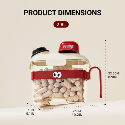 3PCS Airtight Grain Storage Container Set with Handle for Pantry