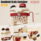 3PCS Airtight Grain Storage Container Set with Handle for Pantry